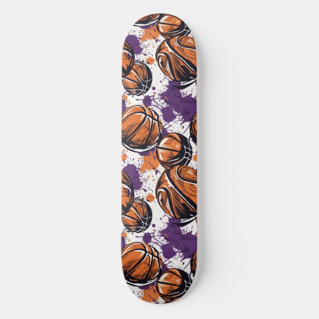 Urban Graffiti Basketball Skateboard (Vorderseite)