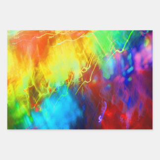 Urban Graffiti Rainbow Colors Abstrakt Geschenkpapier Set
