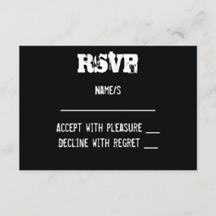 Urban Graffiti RSVP-Karte RSVP Karte