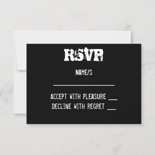Urban Graffiti RSVP-Karte RSVP Karte (Vorderseite)