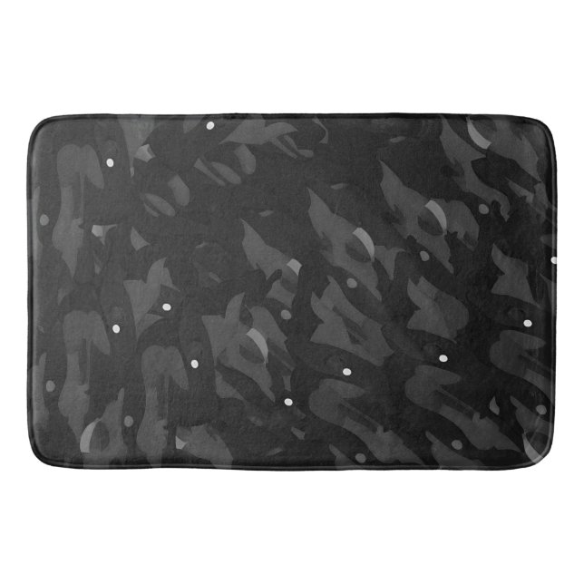 Urban Gray Camouflage Pattern Badematte (Vorderseite)