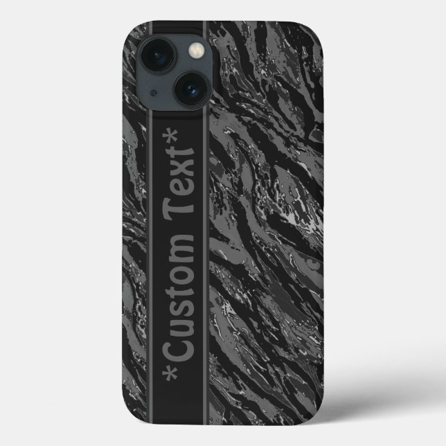Urban Gray Striping Camouflage mit benutzerdefinie Case-Mate iPhone Hülle (Rückseite)