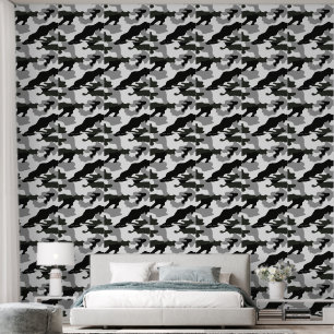 Urban Grey Camouflage Nr. 15 Print Tapete