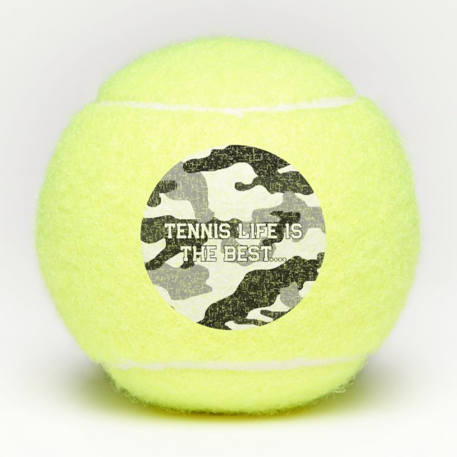 Urban Grey Camouflage Nr. 15 Print Tennisbälle (Vorderseite)