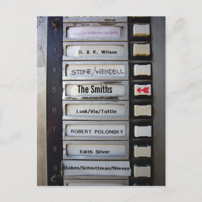 Urban Grunge Änderung der Adresse Postkarte (Vorderseite)