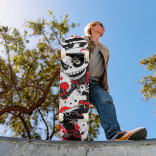 Urban Hero Manga Roboter Skelett Skateboard Deck