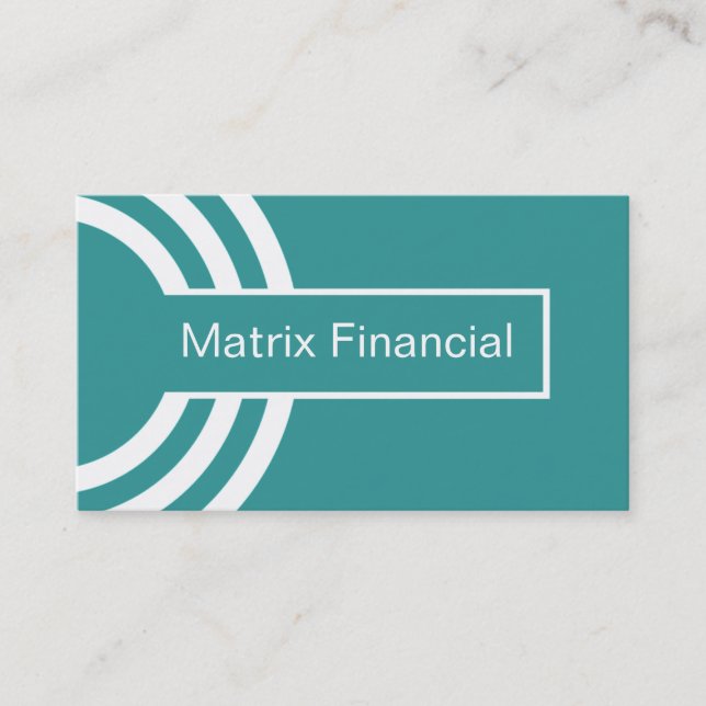 Urban Hipster Business Card, Aquamarin Visitenkarte (Vorderseite)