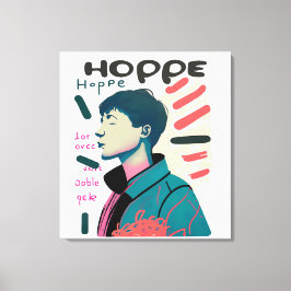 Urban Hope - Abstract Portrait Illustration Leinwanddruck