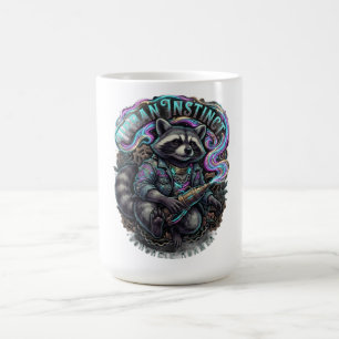 Urban Instinct Waschbär Langarmshirt Kaffeetasse