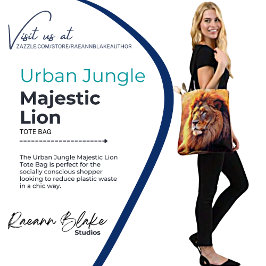 Urban Jungle Majestic Lion Tote Bag Tasche