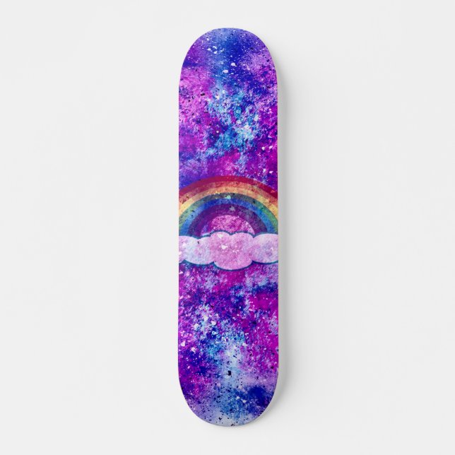 Urban Jungle Rainbow Cruiser Custom Pro Long Board Skateboard (Vorne)