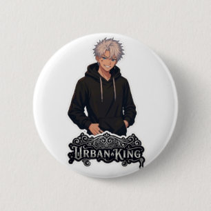 Urban King Anime-Junge Ästhetik - Benutzerdefinier Button