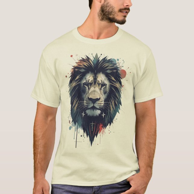 Urban King – Graffiti Lion Emblem T-Shirt (Vorderseite)