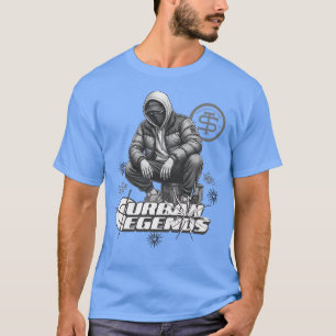 Urban Legends Streetwear – Vermummte Figur Kalt T-Shirt