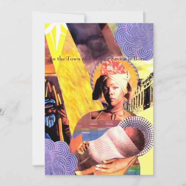 Urban Madonna  Postcard Feiertagskarte (Vorderseite)