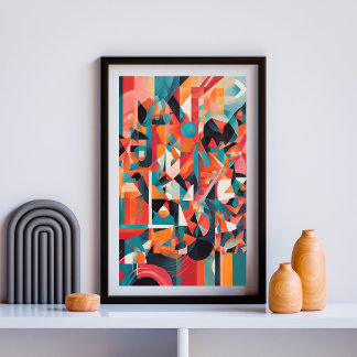 Urban Mirage: Echos in Farbe Poster