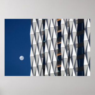 Urban Moon Art Poster