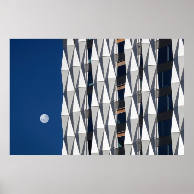Urban Moon Art Poster (Vorne)