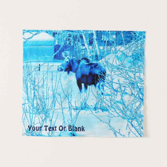 Urban Moose Wandteppich (Vorderseite (Horizontal))