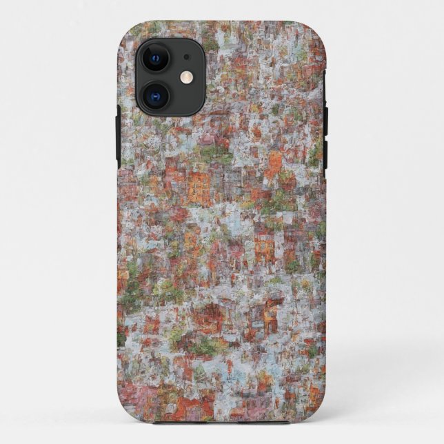 Urban Mosaik Art Mobile Fall Case-Mate iPhone Hülle (Rückseite)