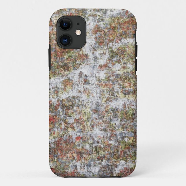 Urban Mosaik Art Mobile Fall Case-Mate iPhone Hülle (Rückseite)