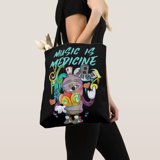Urban Music is Medicine Graffiti Tasche (Von Nahem)