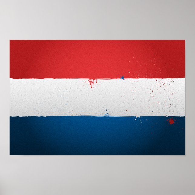 Urban Netherlands Flag Poster (Vorne)