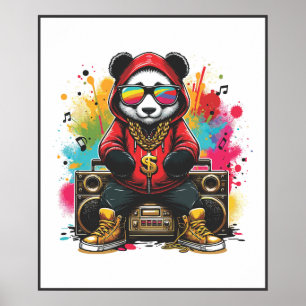 Urban Panda Poster