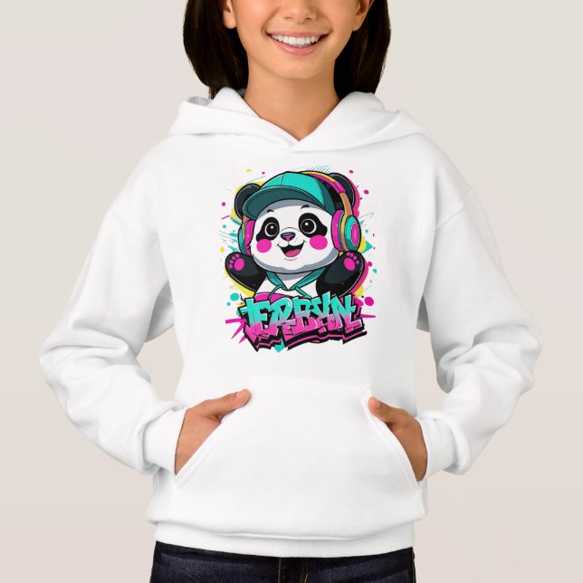 Urban ‏ Panda Vibes Hoodie (Vorderseite)