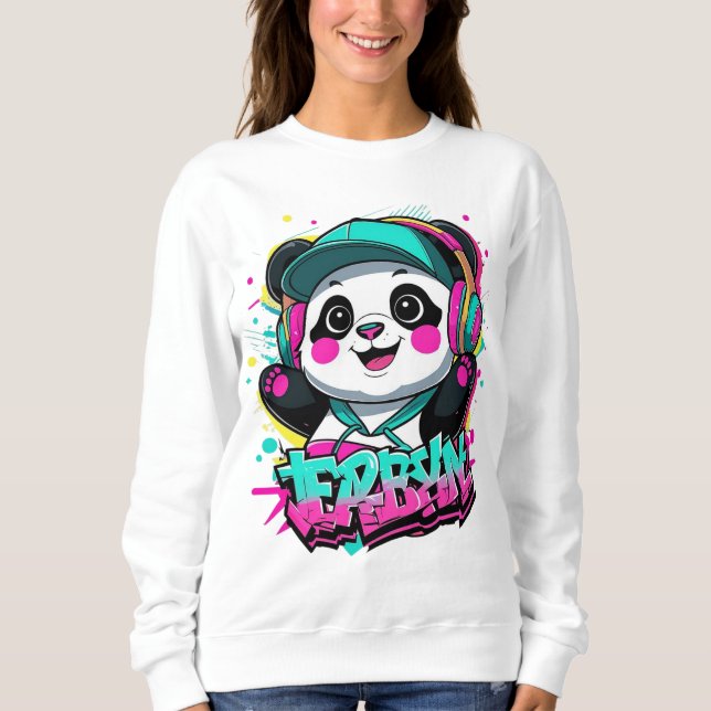 Urban ‏ Panda Vibes Sweatshirt (Vorderseite)