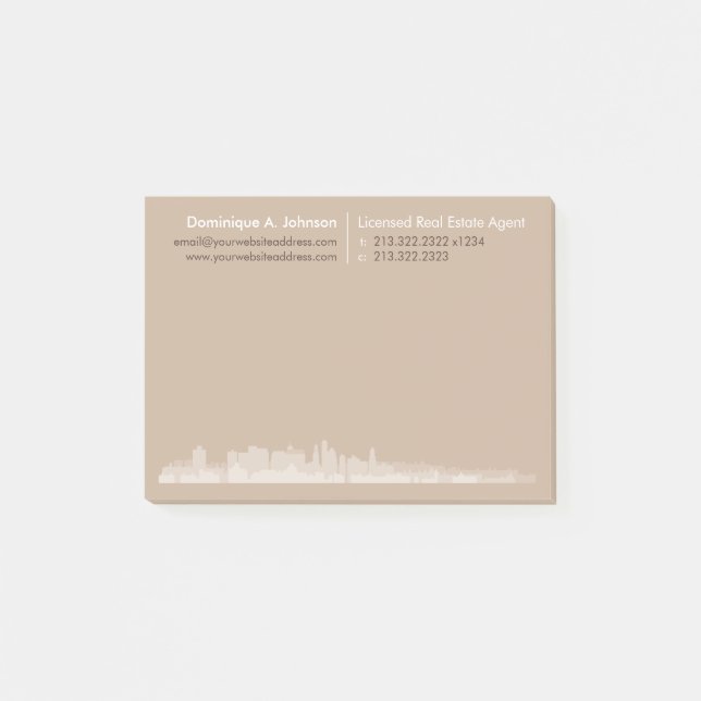 Urban Real Anwesen Personalisiert Post-It® Notes Post-it Klebezettel (Vorderseite)