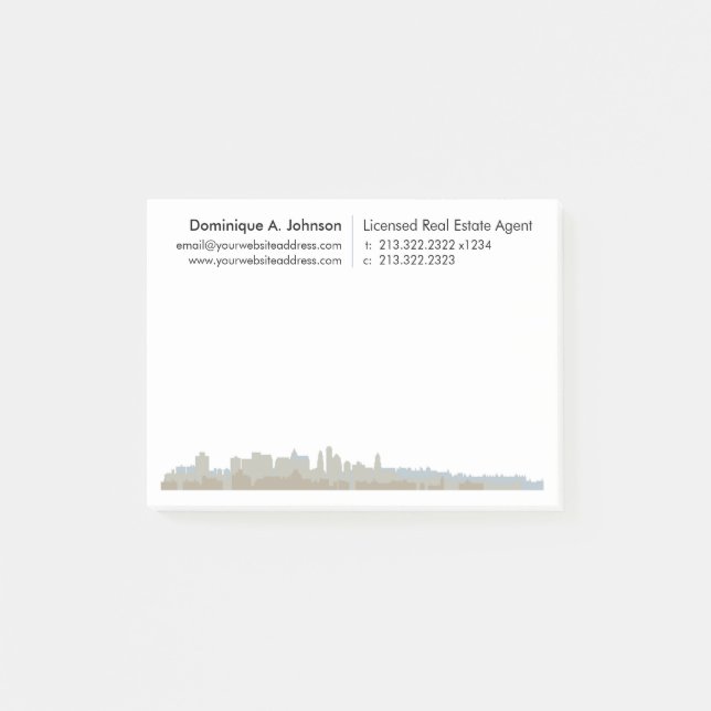 Urban Real Anwesen Personalisiert Post-It® Notes Post-it Klebezettel (Vorderseite)