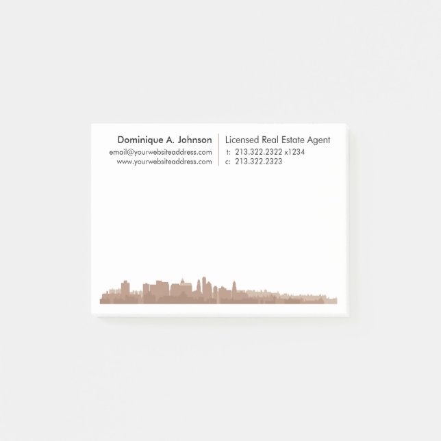 Urban Real Anwesen Personalisiert Post-It® Notes Post-it Klebezettel (Vorderseite)