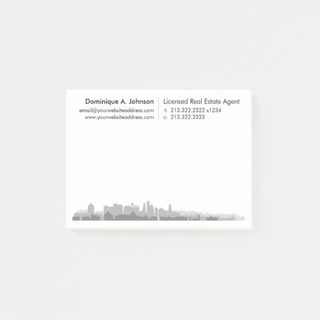 Urban Real Anwesen Personalisierte Post-It®-Notes Post-it Klebezettel (Vorderseite)