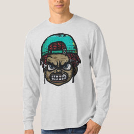Urban Rebel: Graffiti Style Face T-Shirt