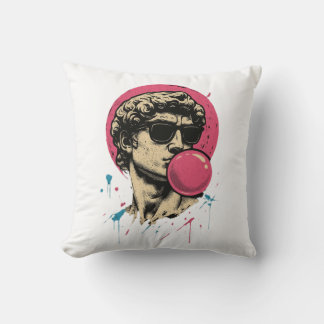 Urban Retro David — Bubblegum Pop Statue Kissen