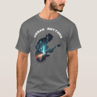 Urban Rhythms - Cityscape Guitar Music T - Shirt