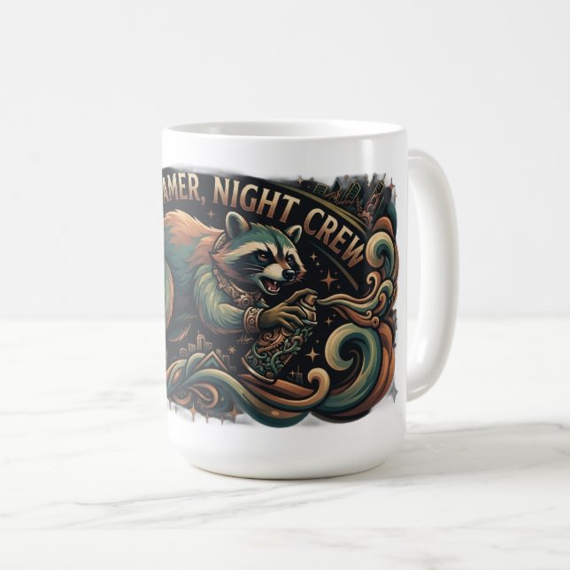 Urban Roamer Langarmshirt Kaffeetasse (VorderseiteRechts)