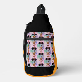 Urban Rustic Cityscape Watching Print Cut Sew Bag Crossbody Bag