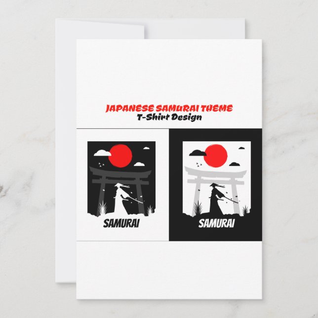 Urban Samurai Einladung (Vorderseite)