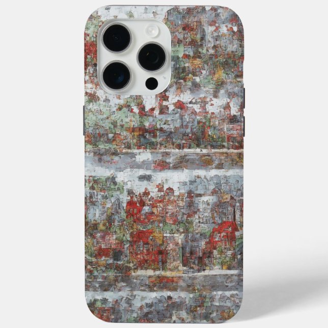 Urban Sketch Art Mobile Fall Case-Mate iPhone Hülle (Rückseite)