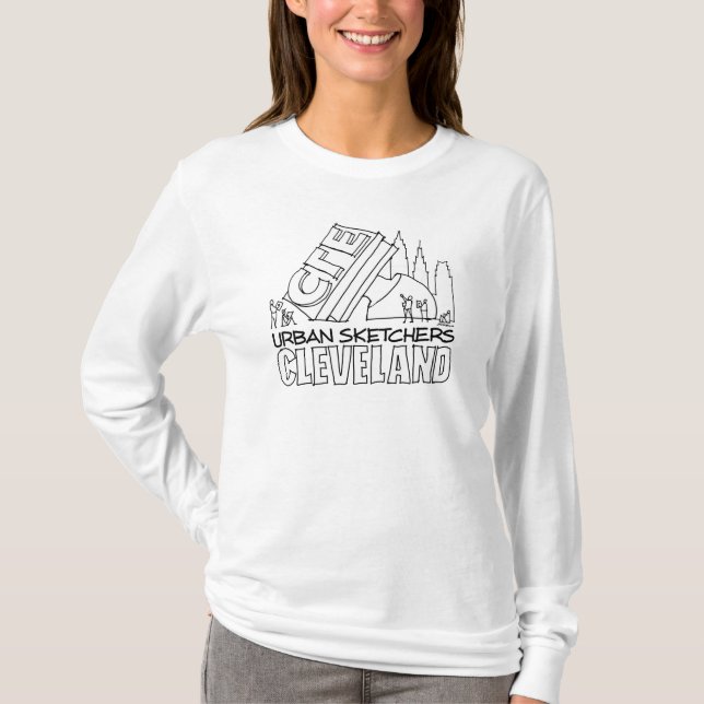 Urban Sketchers Cleveland T - Shirt - Frauen (Vorderseite)