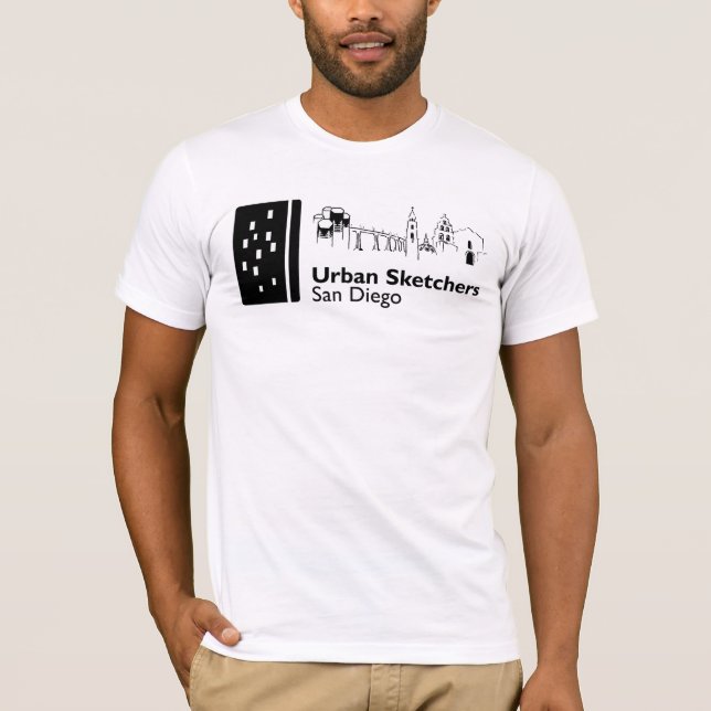 Urban Sketchers San Diego Logo T - Shirt (Vorderseite)