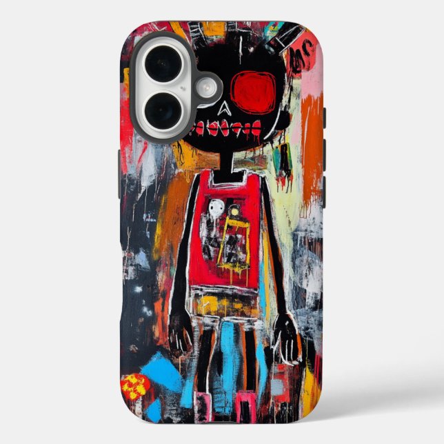 Urban Skull Art Phone Case (Rückseite)