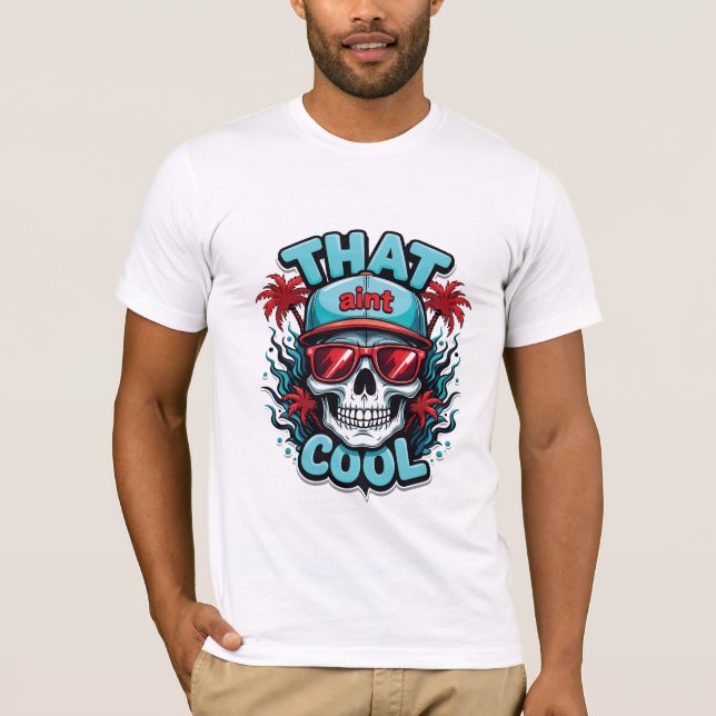 Urban Skull Vibes - 3D-Brillen & Graffiti Art T-Sh T-Shirt (Vorderseite)