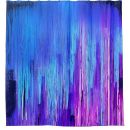 Urban Skyline Gradient Duschvorhang