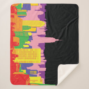 Urban Skyline: Nachtruinendekor. Sherpadecke