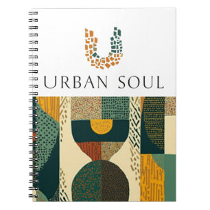 Urban Soul Minimalistischer Gesundheits- und Welln Notizblock