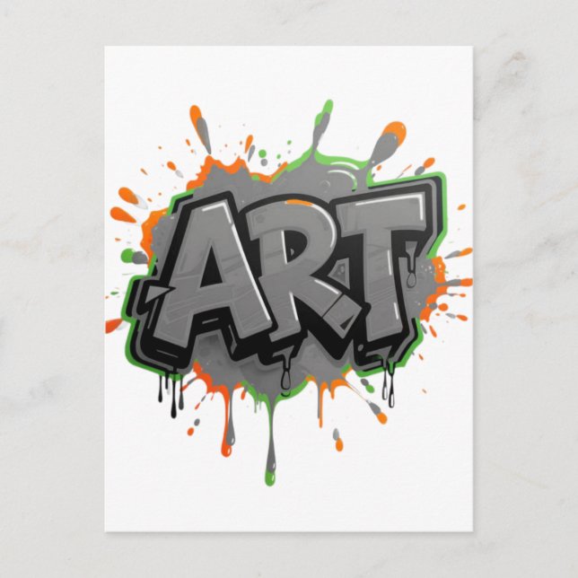 Urban Splash Art Graffiti Pulse Bold Street Expres Postkarte (Vorderseite)