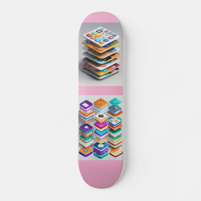 Urban Stack Skating Pad – Moderne, Tech-inspiriert Skateboard (Vorderseite)